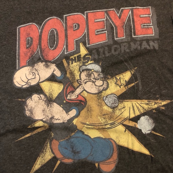 Popeye The Sailorman Graphic T Shirt Medium - Picture 3 of 4